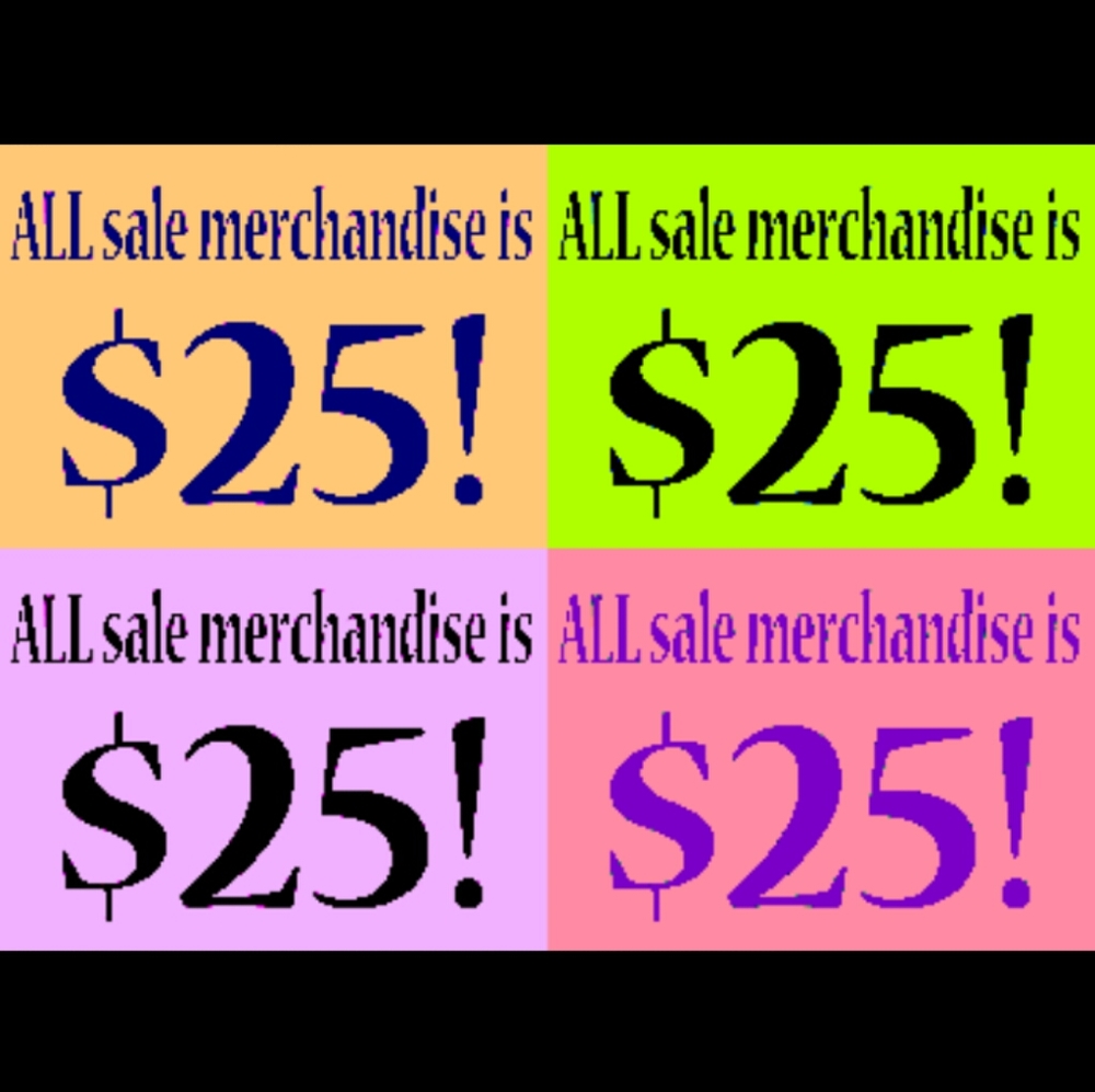 Sale $25.* and below, bundle for additional saving